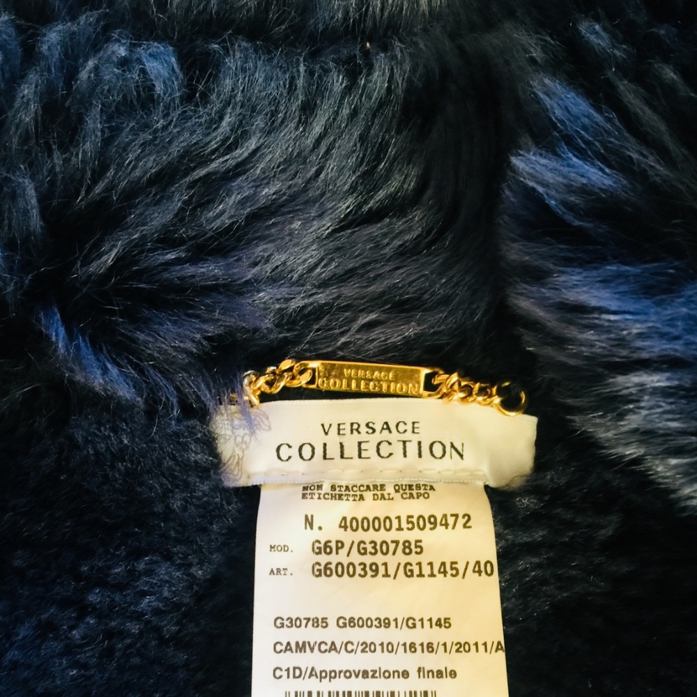 Versace leather jacket, VERSACE COLLECTION. - Picture 11 of 13